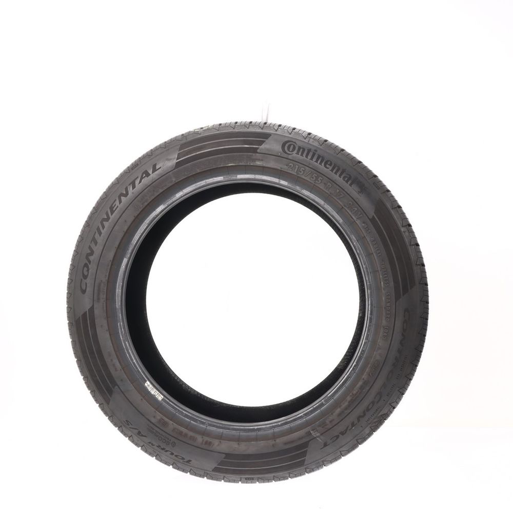 Set of (2) Used 215/55R17 Continental ControlContact Tour M A/S EV 94V - 9-10/32 - Image 3