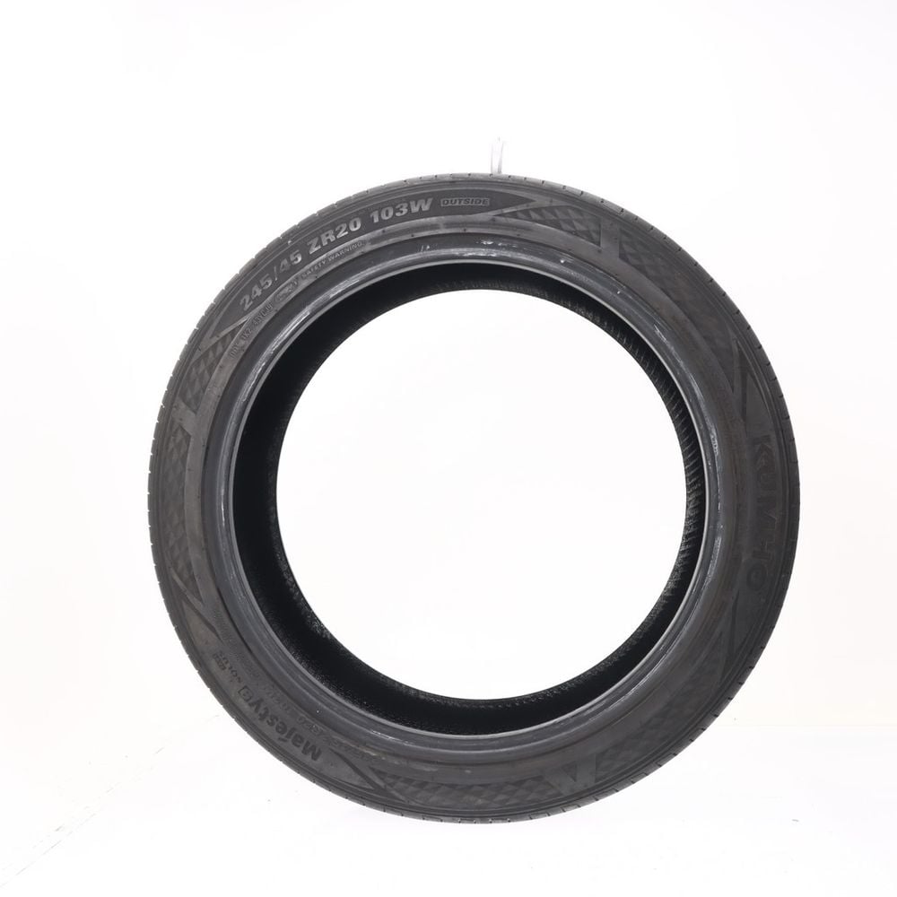 Set of (2) Used 245/45ZR20 Kumho Majesty 9 Solus TA91 103W - 7-8.5/32 - Image 6
