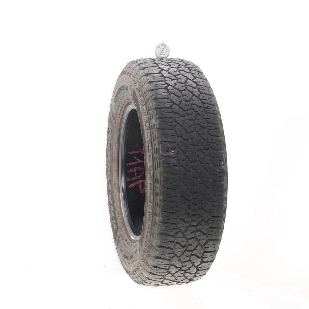 Set of (2) Used 255/70R17 Goodyear Wrangler Workhorse AT 112T - 8/32 - Image 1