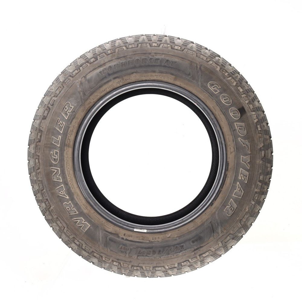 Set of (2) Used 255/70R17 Goodyear Wrangler Workhorse AT 112T - 8/32 - Image 3