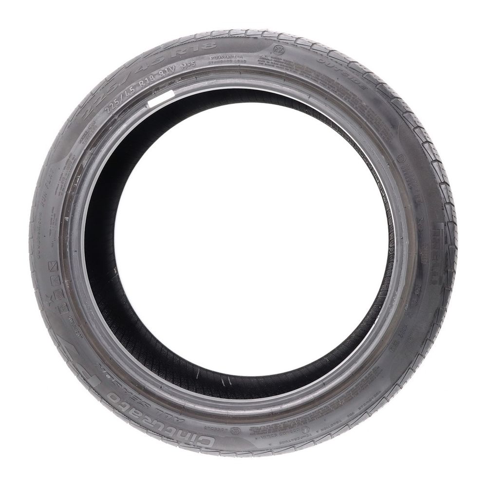 Set of (2) Used P 225/45R18 Pirelli Cinturato P7 Run Flat 91V - 6.5-7/32 - Image 3