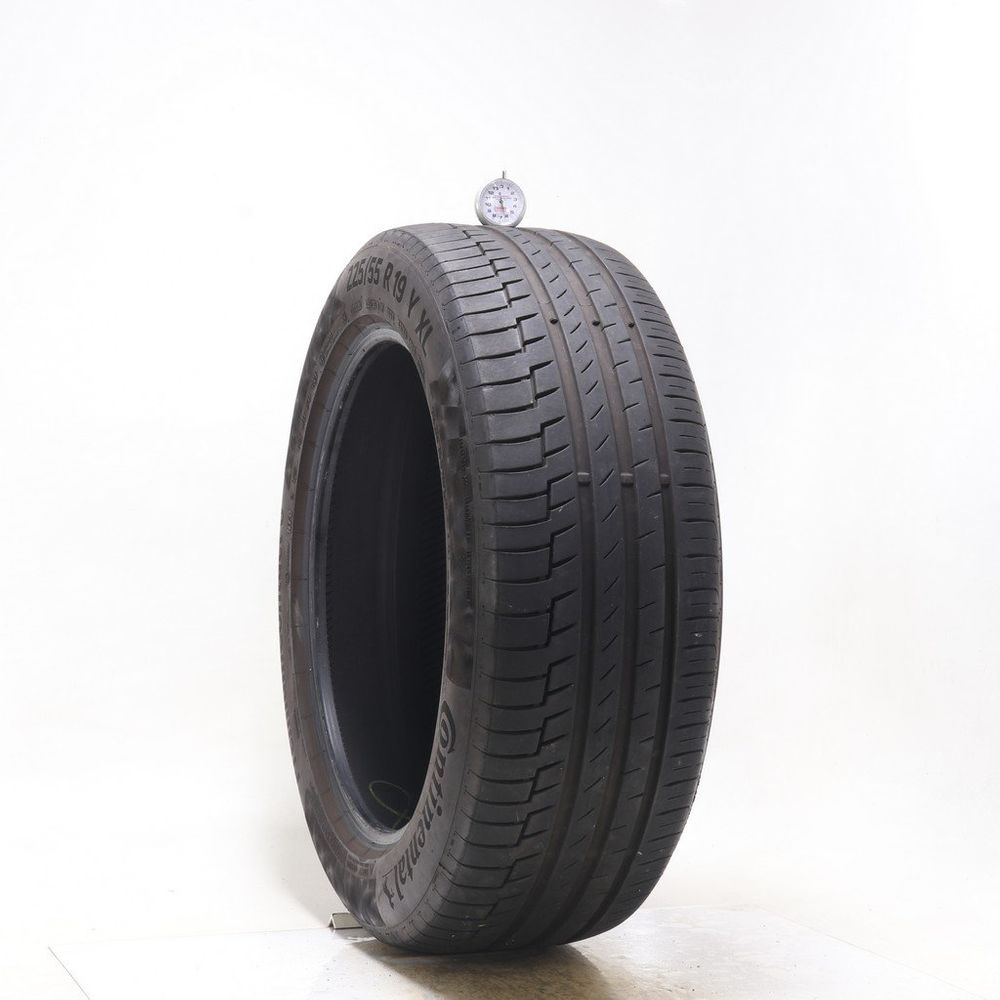 Set of (2) Used 225/55R19 Continental PremiumContact 6 NFO 103Y - 6.5-7/32 - Image 1