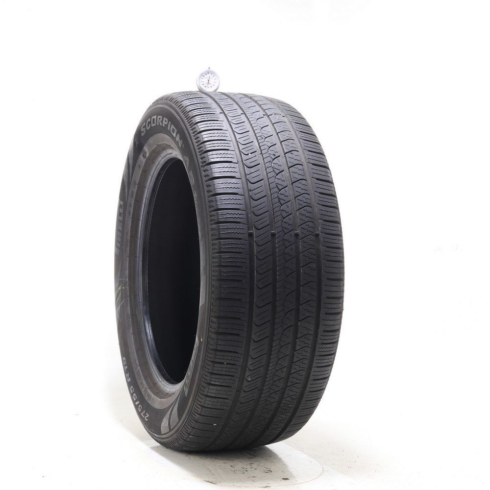 Set of (2) Used 275/55R19 Pirelli Scorpion AS Plus 3 111V - 7.5-8/32 - Image 1