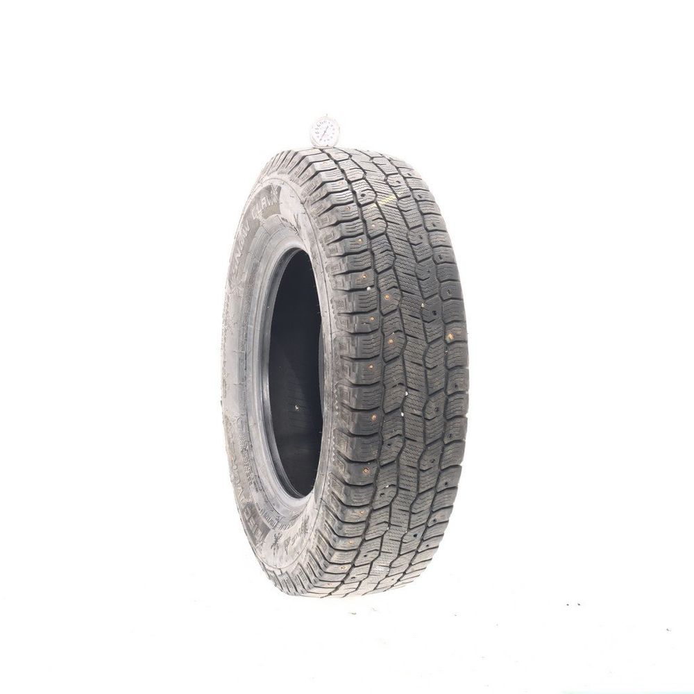 Set of (2) Used LT 225/75R16 Cooper Discoverer Snow Claw Studded 115/112Q E - 8/32 - Image 1