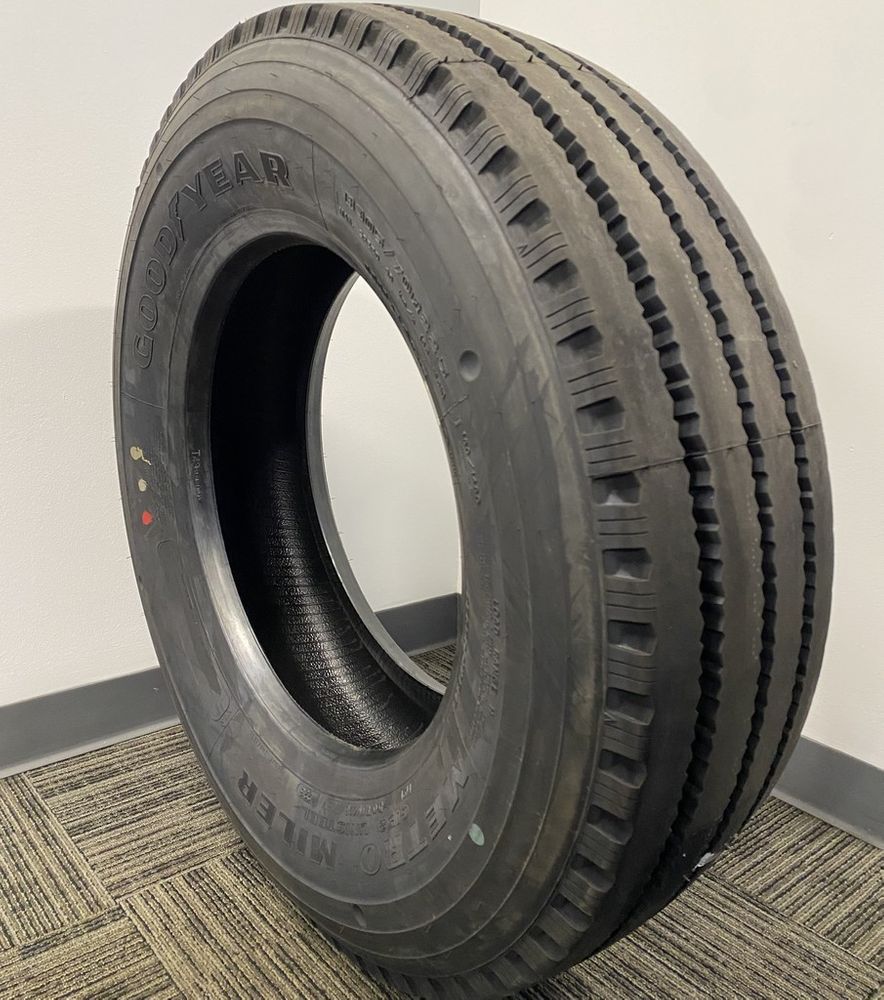 Set of (4) New 305/70R22.5 Goodyear Metro Miler G152 Unisteel 150/148G H - Image 1