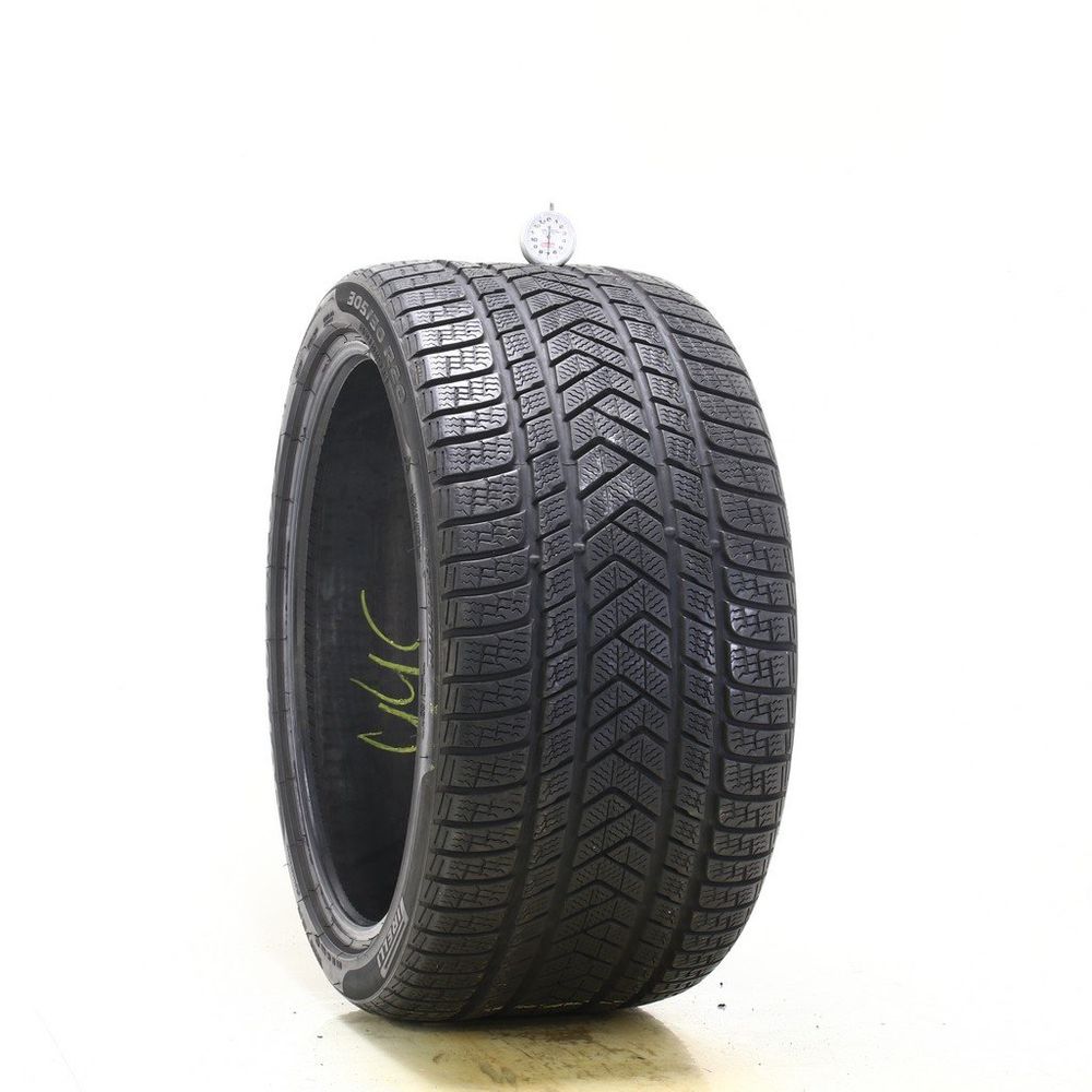 Set of (2) Used 305/30R20 Pirelli Winter Sottozero 3 L 103W - 7-8/32 - Image 1