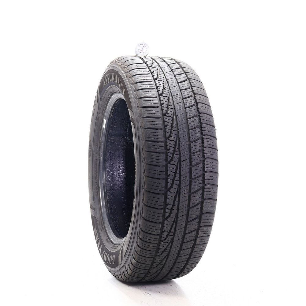 Set of (2) Used 255/60R19 Goodyear Assurance WeatherReady 109H - 7.5-8/32 - Image 1
