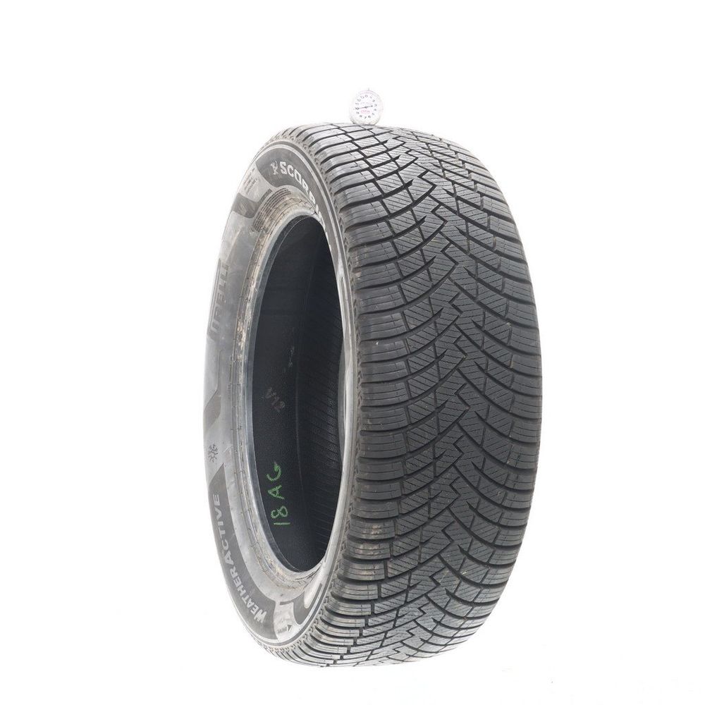 Set of (2) Used 255/55R20 Pirelli Scorpion Weather Active 110V - 9.5-11/32 - Image 1