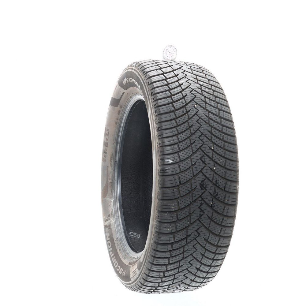 Set of (2) Used 255/55R20 Pirelli Scorpion Weather Active 110V - 9.5-11/32 - Image 4
