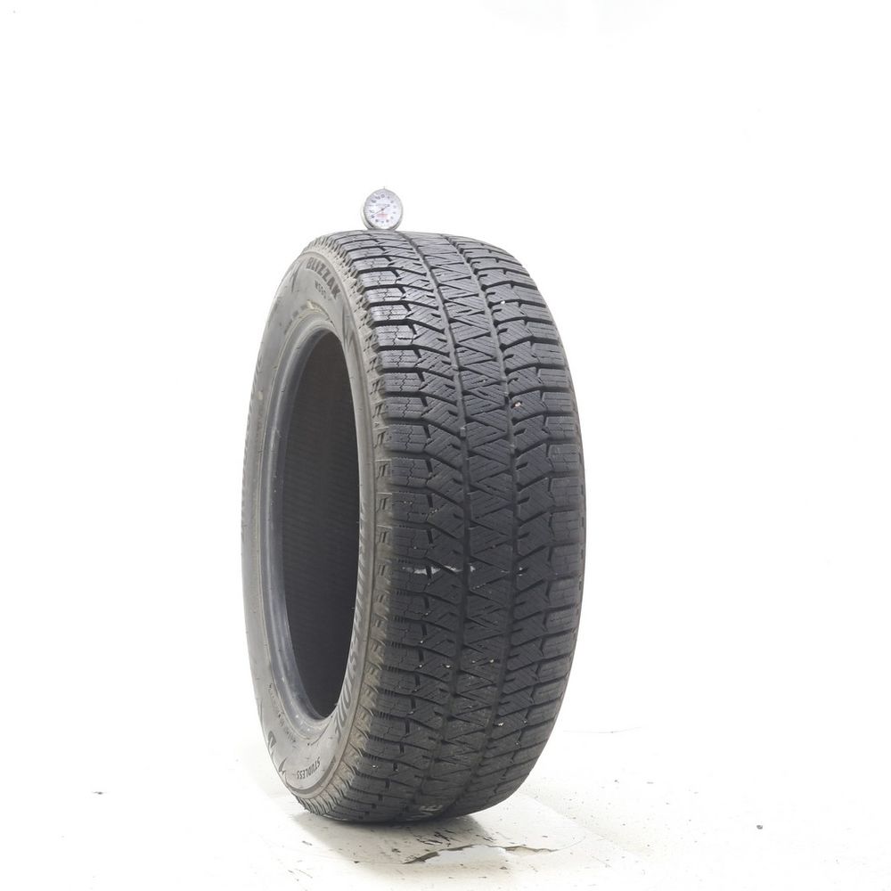 Used 225/55R18 Bridgestone Blizzak WS90 Studless 98H - 9/32 - Image 1