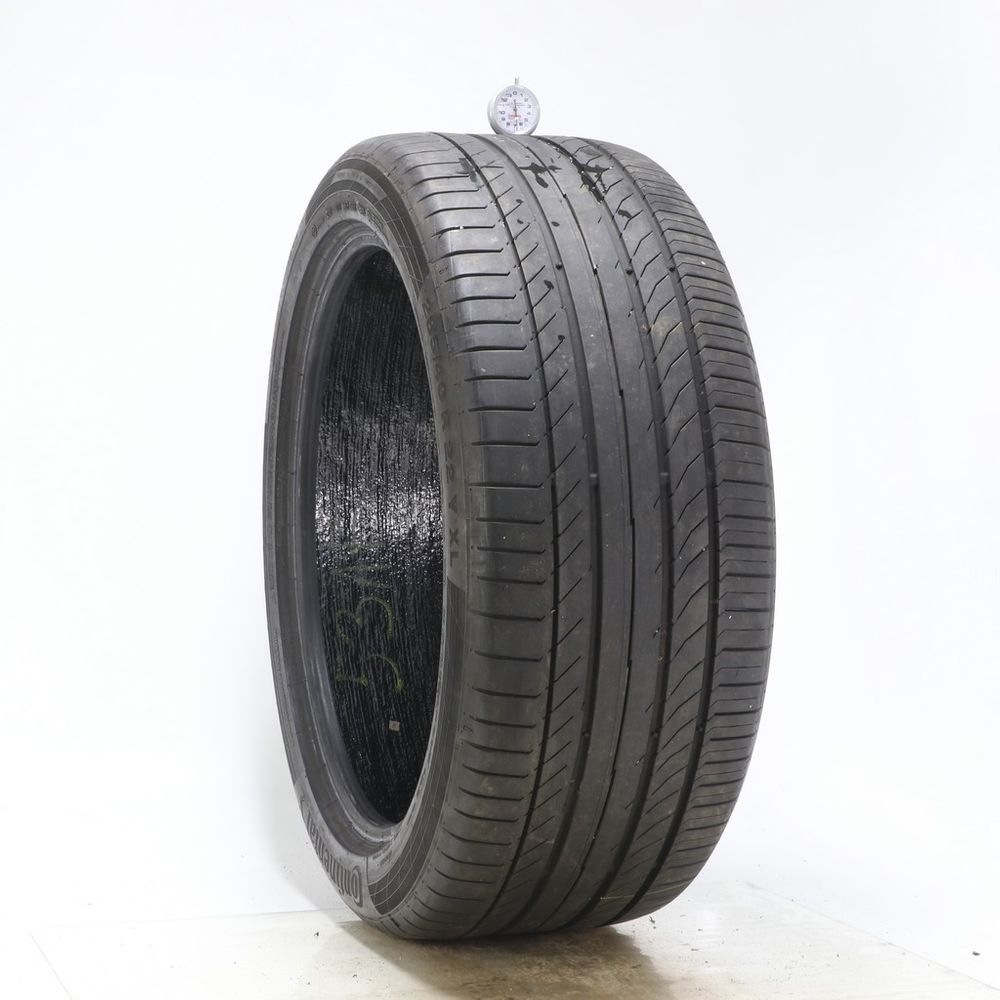 Set of (4) Used 285/40R22 Continental ContiSportContact 5 ContiSeal 110Y - 5-6.5/32 - Image 4