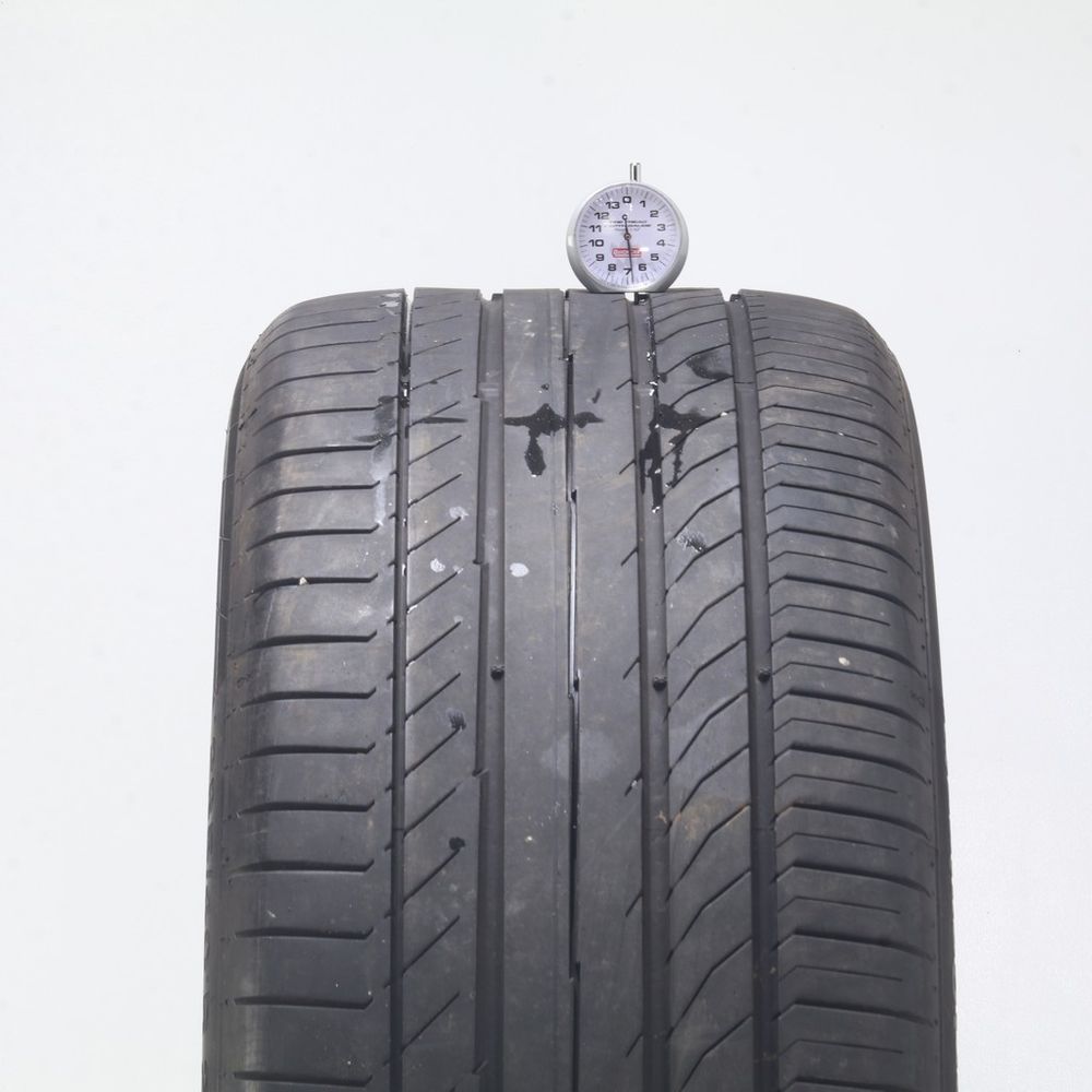 Set of (4) Used 285/40R22 Continental ContiSportContact 5 ContiSeal 110Y - 5-6.5/32 - Image 5