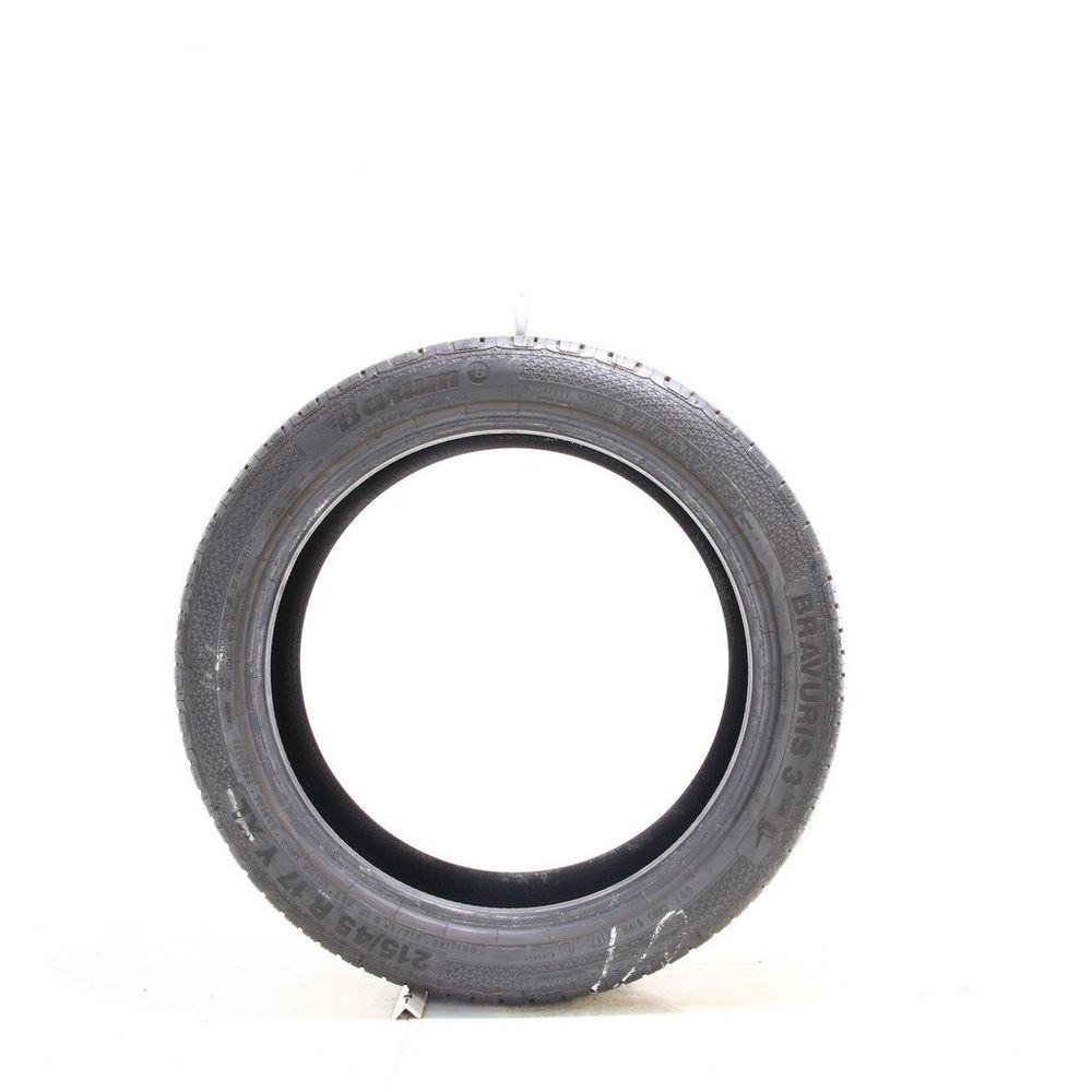 Set of (4) Used 215/45R17 Barum Bravuris 3 HM 91Y - 9.5-10/32 - Image 3