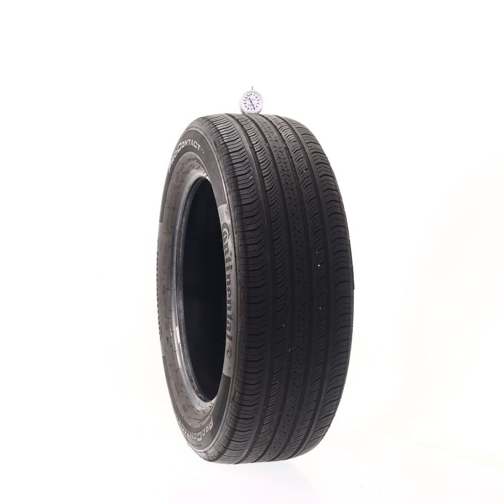 Set of (2) Used 225/60R18 Continental ProContact TX 100H - 6/32 - Image 1