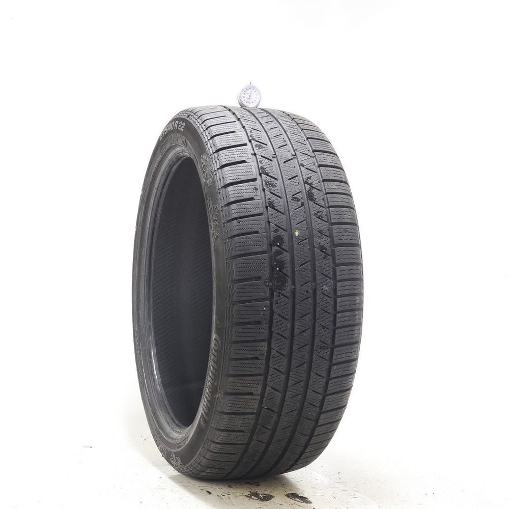 Set of (2) Used 275/40R22 Continental CrossContact Winter 108V - 7.5/32 - Image 1