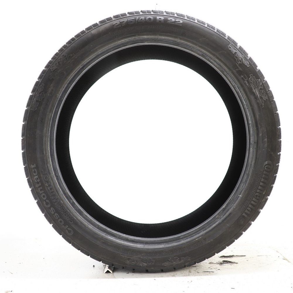 Set of (2) Used 275/40R22 Continental CrossContact Winter 108V - 7.5/32 - Image 3