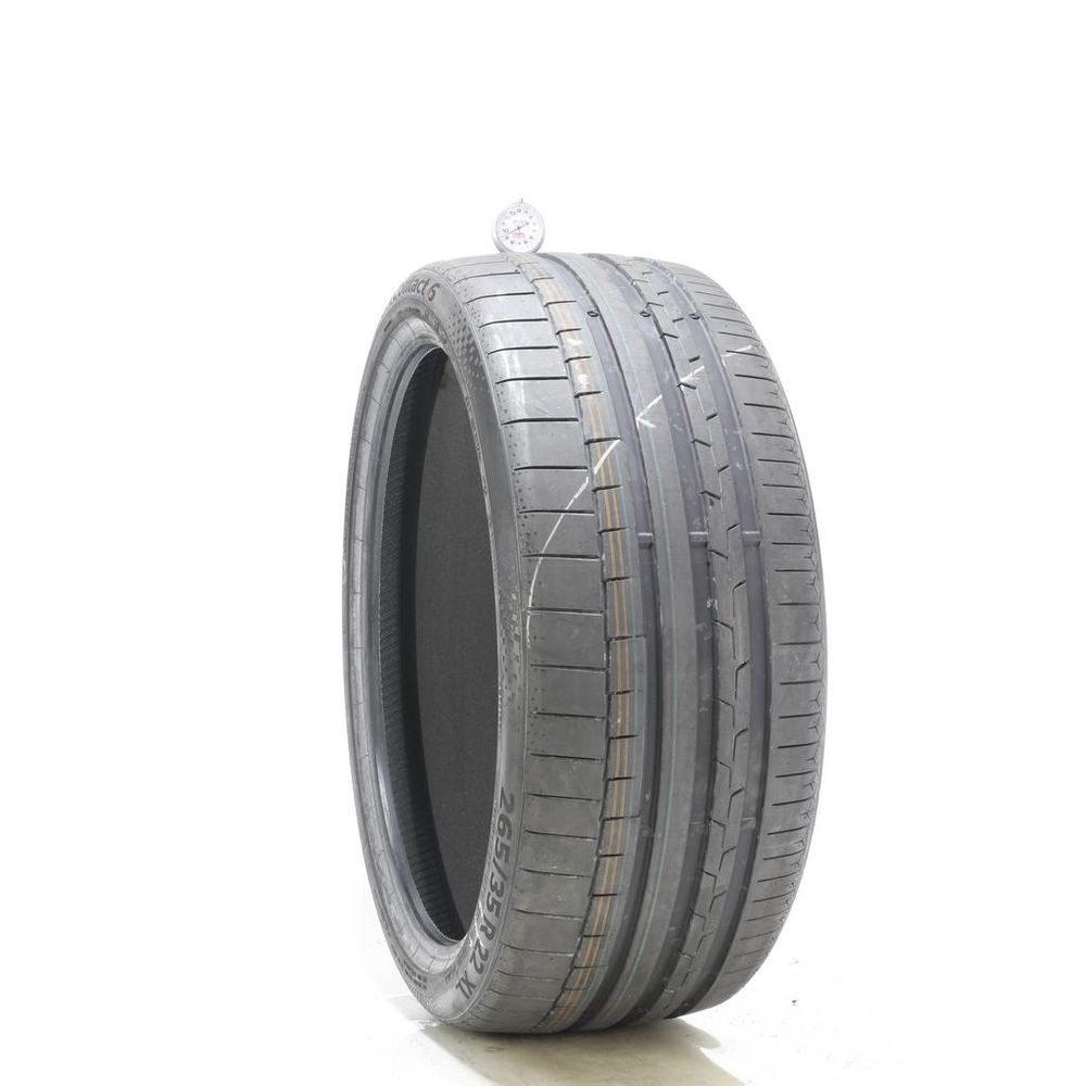 Used 265/35R22 Continental SportContact 6 TO ContiSilent 102Y 9.5/32