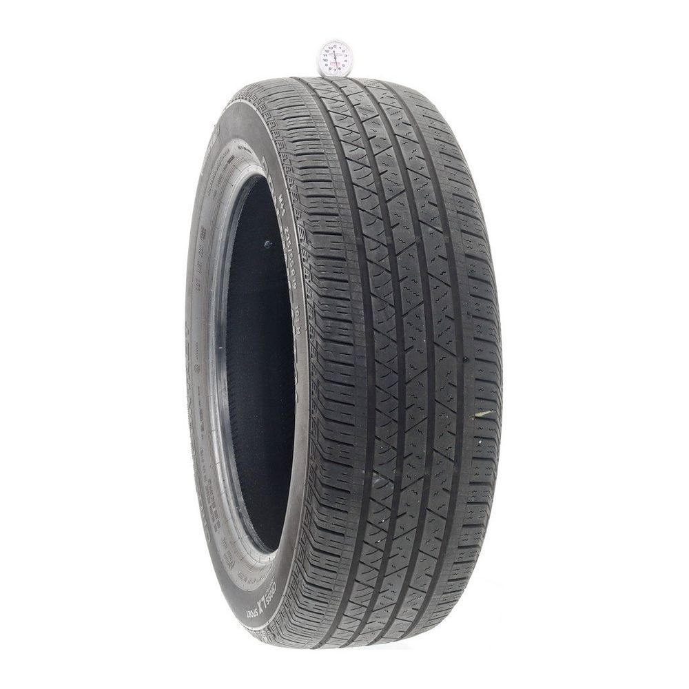 Set of (2) Used 235/55R19 Continental CrossContact LX Sport 101H - 6.5-7/32 - Image 1