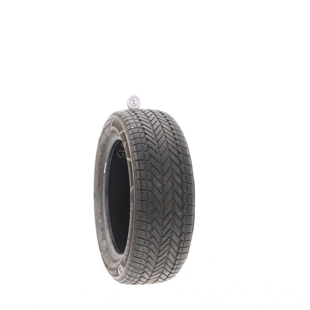 Set of (2) Used 205/55R16 Bridgestone WeatherPeak 91V - 6.5-8/32 - Image 1