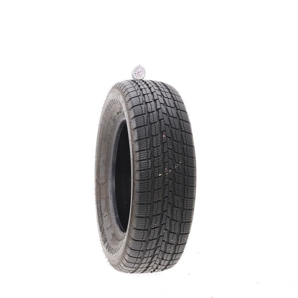 Set of (2) Used 225/65R16 Firestone WeatherGrip 100H - 9.5/32 - Image 1