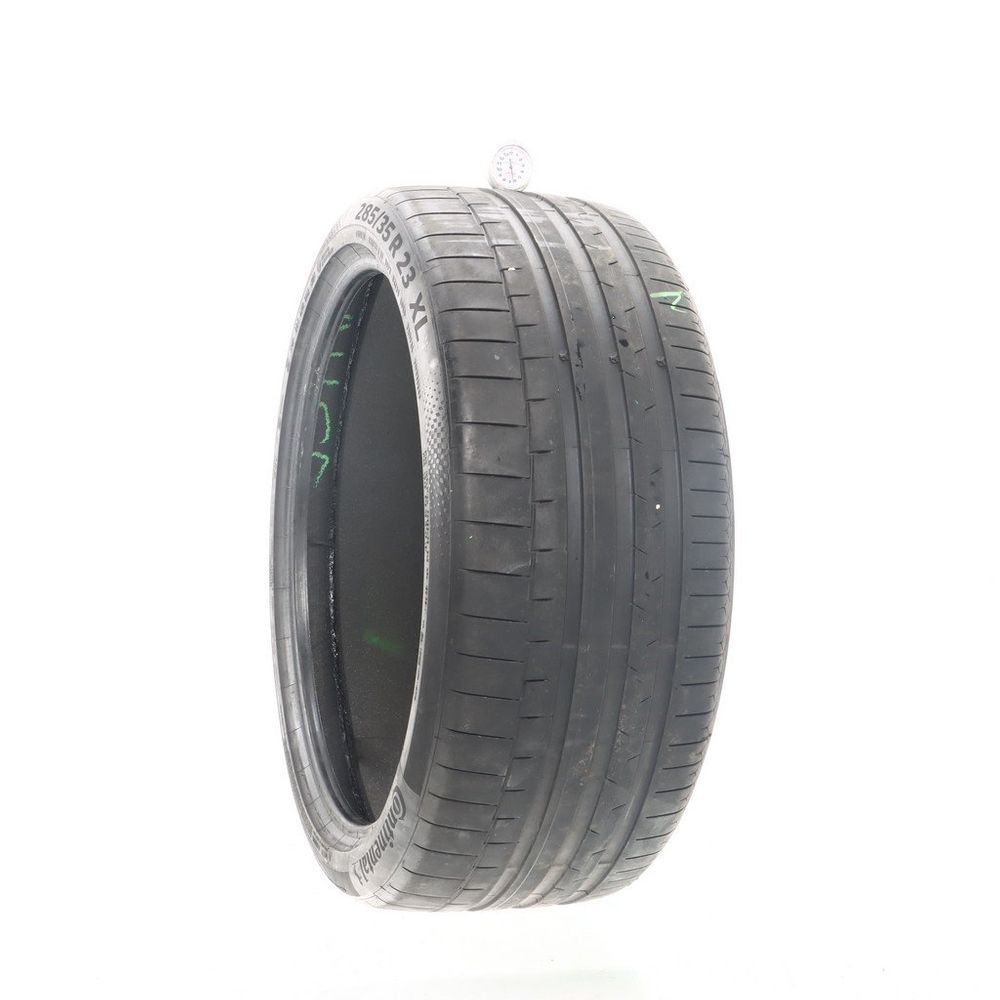 Used 285/35R23 Continental SportContact 6 R01 ContiSilent 107Y - 6.5/32 - Image 1