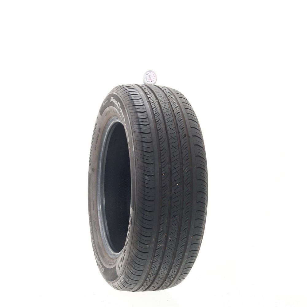 Set of (4) Used 225/60R17 Continental ProContact TX 99H - 6-7/32 - Image 1