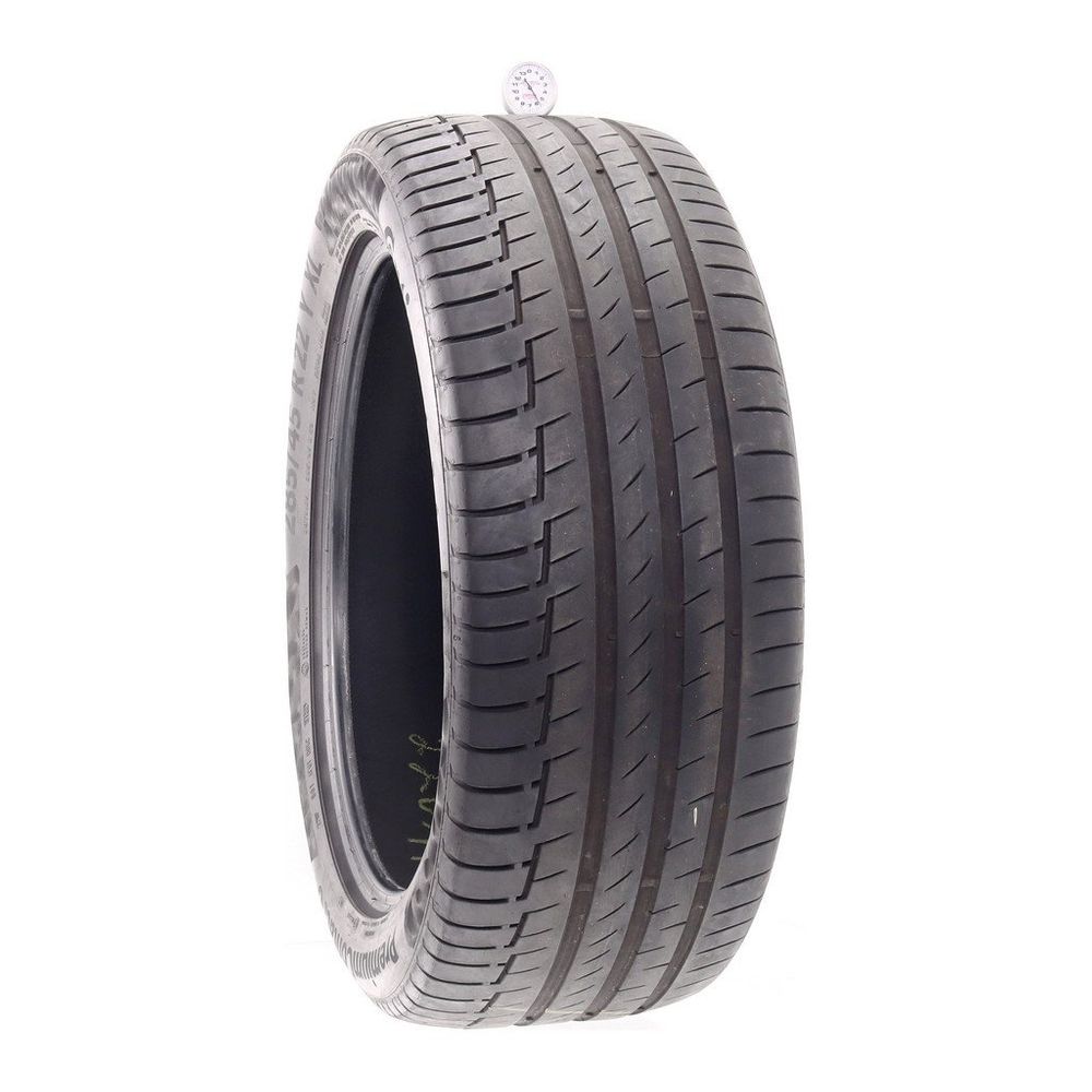 Set of (2) Used 285/45R22 Continental PremiumContact 6 MO 114Y - 5.5-7/32 - Image 1