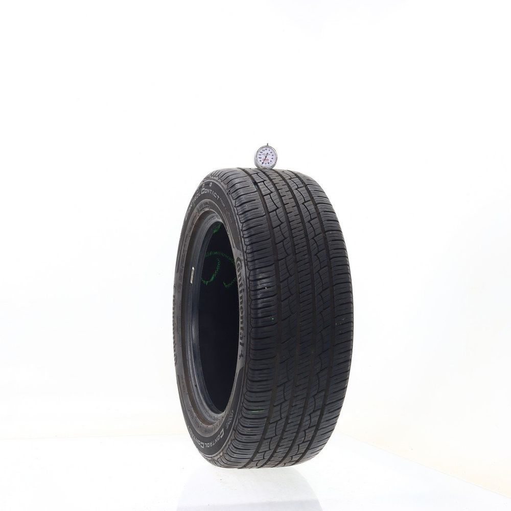 Set of (2) Used 215/55R16 Continental ControlContact Tour A/S Plus 97H - 8-9/32 - Image 1