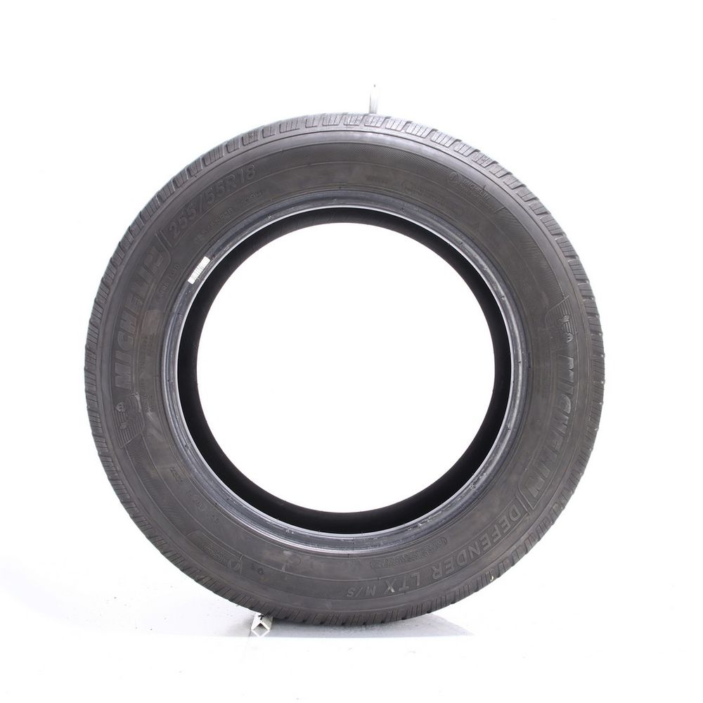 Set of (2) Used 255/55R18 Michelin Defender LTX M/S 109H - 6.5-8/32 - Image 3
