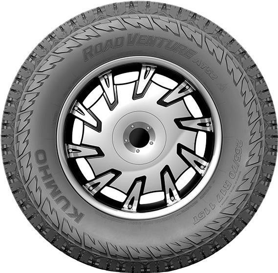 Set of (4) New 275/65R18 Kumho Road Venture A/T 52 116T - Image 2