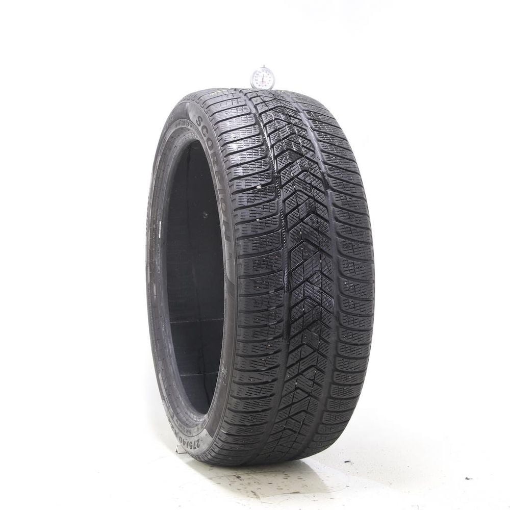Set of (2) Used 275/40R22 Pirelli Scorpion Winter Run Flat 108V - 7/32 - Image 1