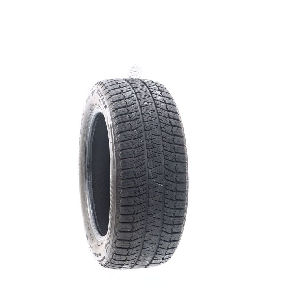Set of (2) Used 225/55R17 Bridgestone Blizzak WS90 Studless 97H - 10/32 - Image 1