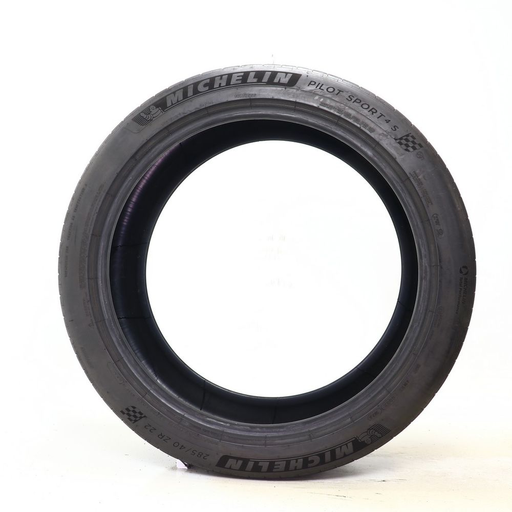 Set of (2) Used 285/40ZR22 Michelin Pilot Sport 4 S MO1 110Y - 5.5-7/32 - Image 3