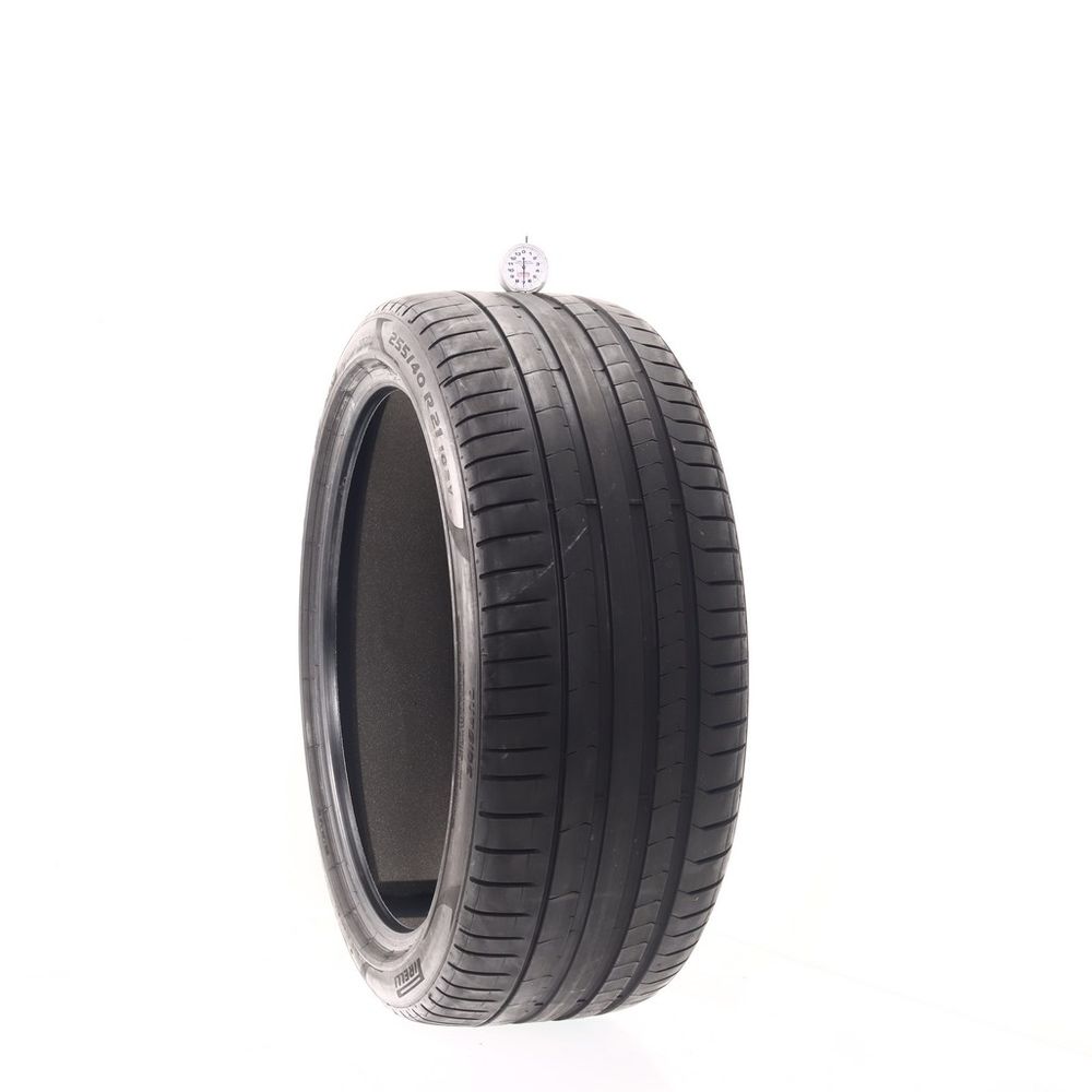 Set of (2) Used 255/40R21 Pirelli P Zero PZ4 R01 PNCS 102Y - 6-7/32 - Image 4