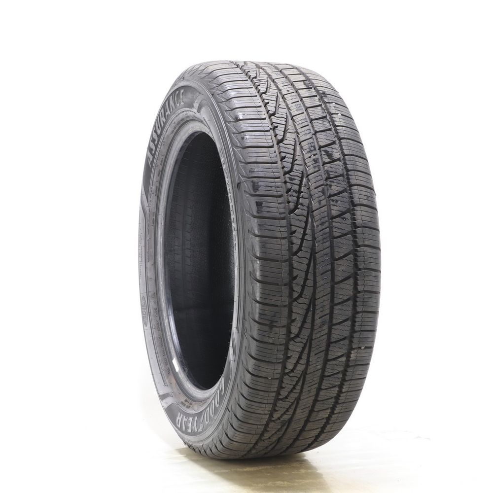 Set of (2) Driven Once 255/55R20 Goodyear Assurance WeatherReady 110H - 11/32 - Image 1