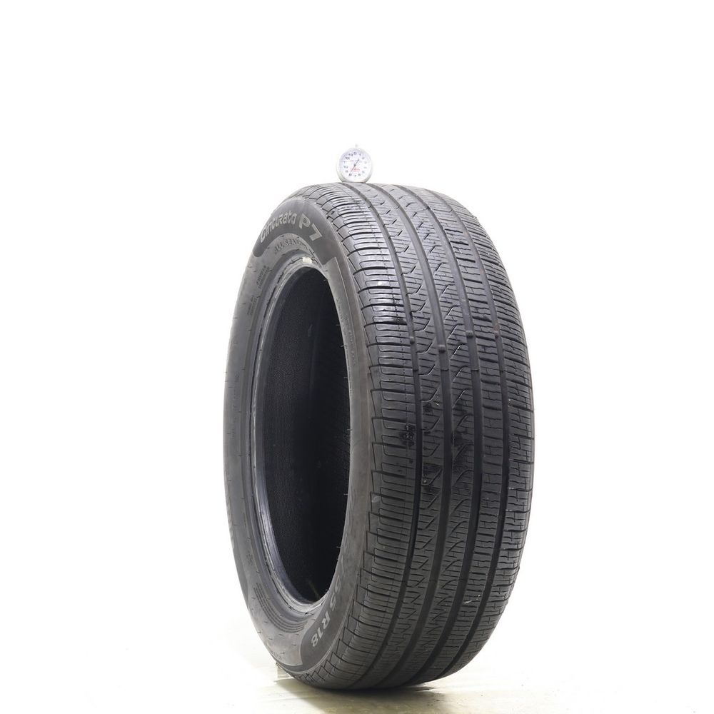 Set of (2) Used 225/55R18 Pirelli Cinturato P7 Plus II 98H - 7.5-8/32 - Image 4