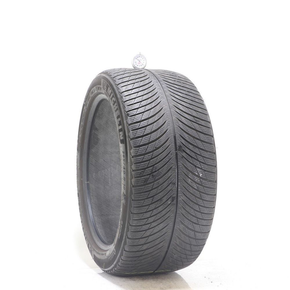 Set of (2) Used 285/40R19 Michelin Pilot Alpin 5 107V - 5-6.5/32 - Image 1