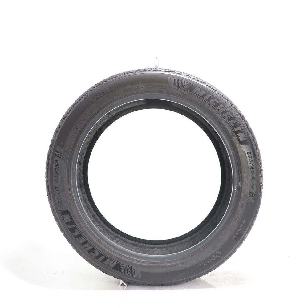 Set of (2) Used 285/40R19 Michelin Pilot Alpin 5 107V - 5-6.5/32 - Image 3