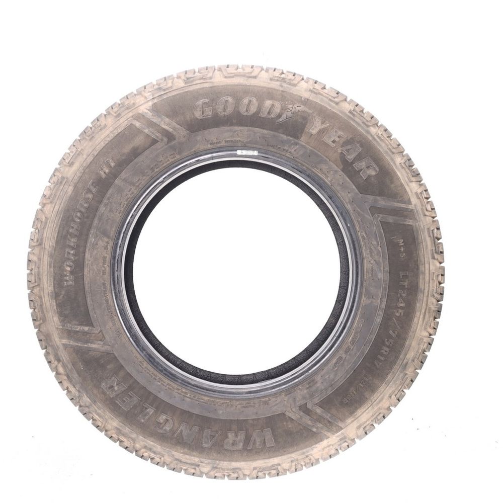 Set of (2) Used LT 245/75R17 Goodyear Wrangler Workhorse HT 121/118R E - 5-5.5/32 - Image 6