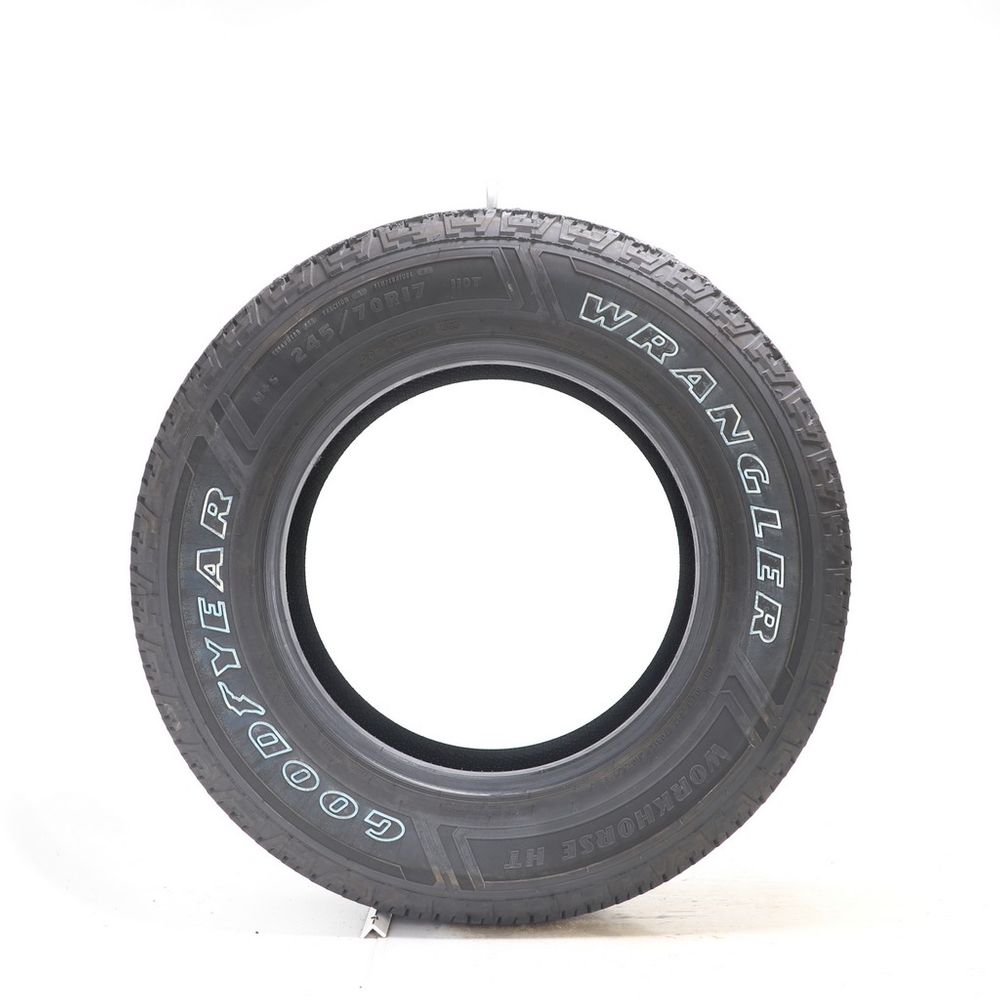 Set of (2) Used 245/70R17 Goodyear Wrangler Workhorse HT 110T - 11-11.5/32 - Image 3