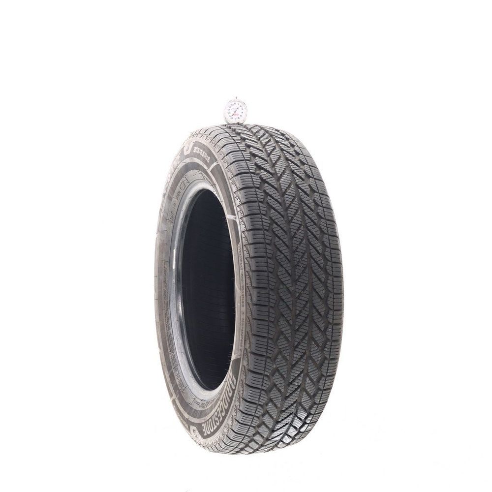 Set of (2) Used 205/65R16 Bridgestone WeatherPeak 95H - 8.5-9/32 - Image 1