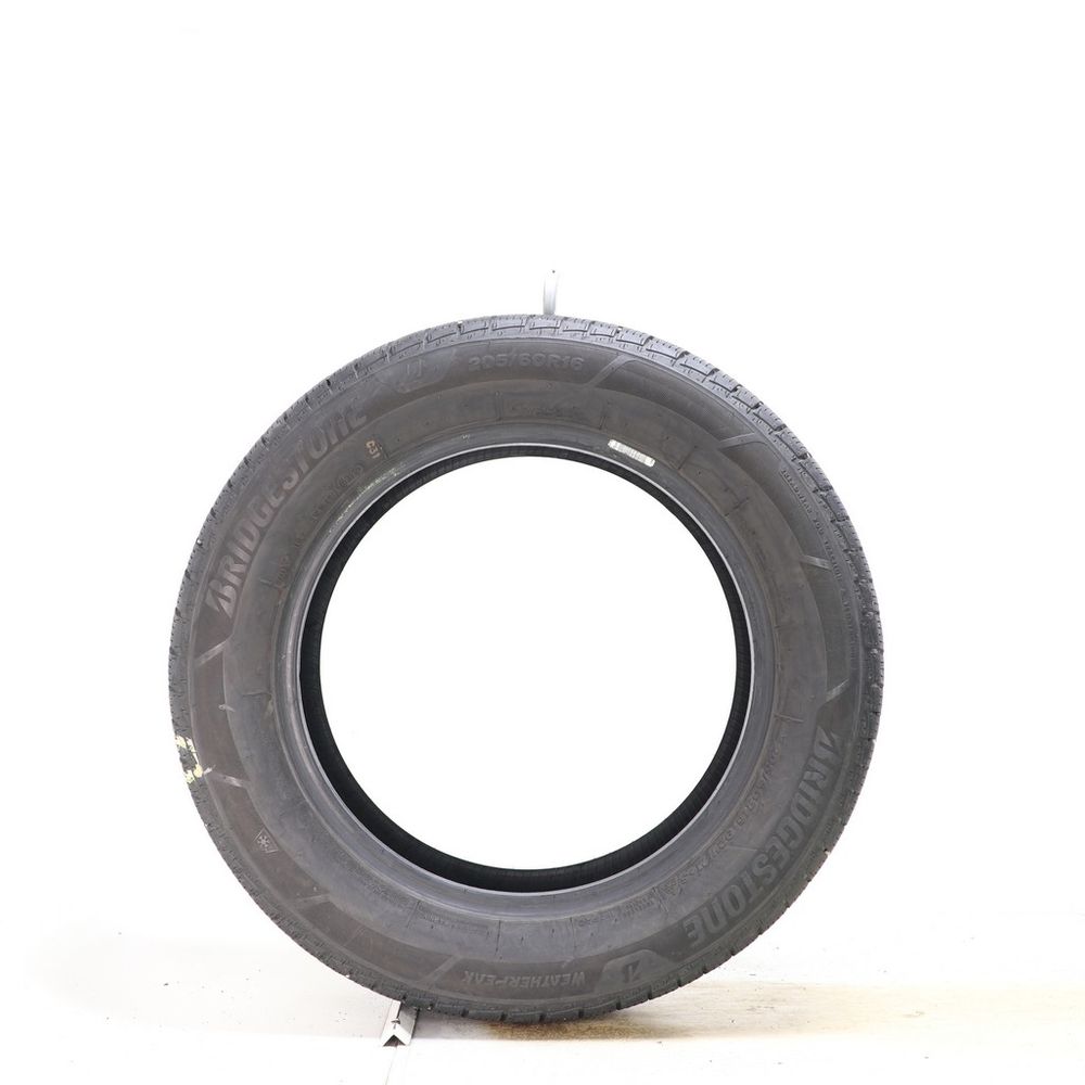 Set of (4) Used 205/60R16 Bridgestone WeatherPeak 92V - 8.5-9/32 - Image 3