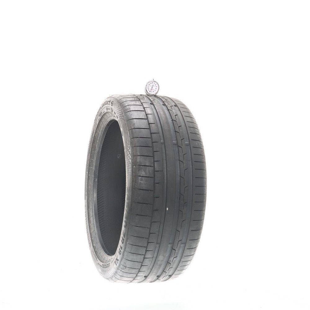 Set of (2) Used 245/40ZR18 Continental SportContact 6 MO1 97Y - 7.5/32 - Image 1