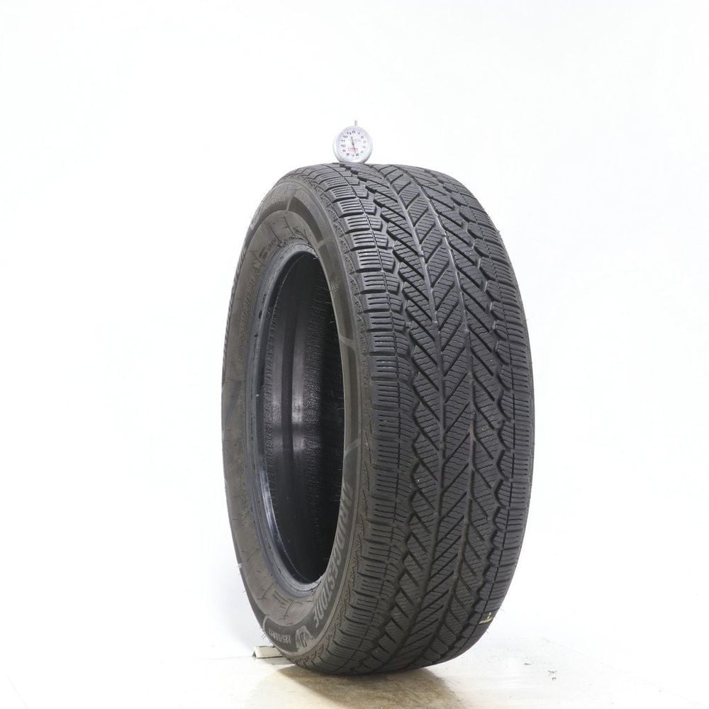Set of (4) Used 225/55R17 Bridgestone WeatherPeak 97V - 6.5-8/32 - Image 1