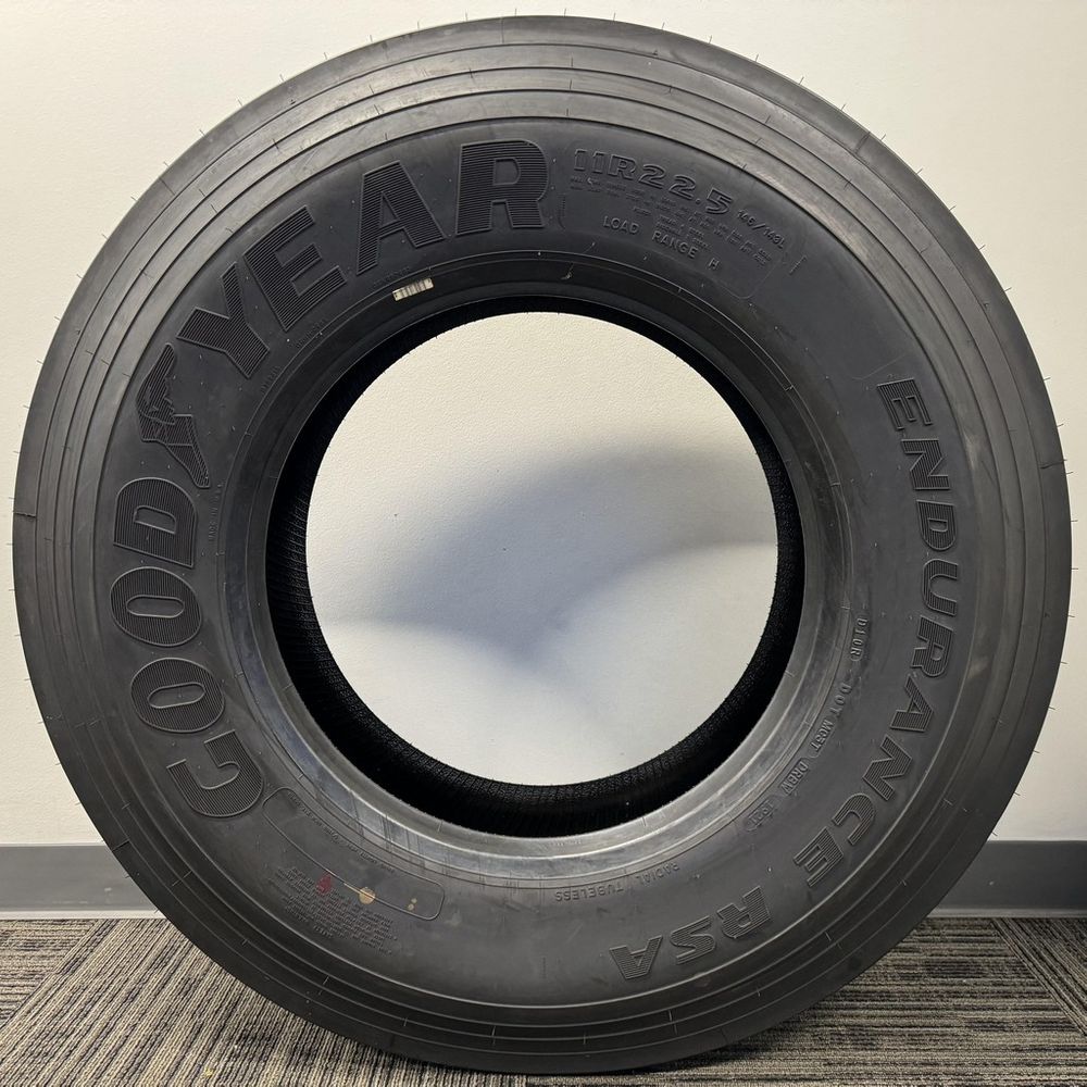 Set of (4) New LT 11R22.5 Goodyear Endurance RSA 146/143L H - 26/32 - Image 3