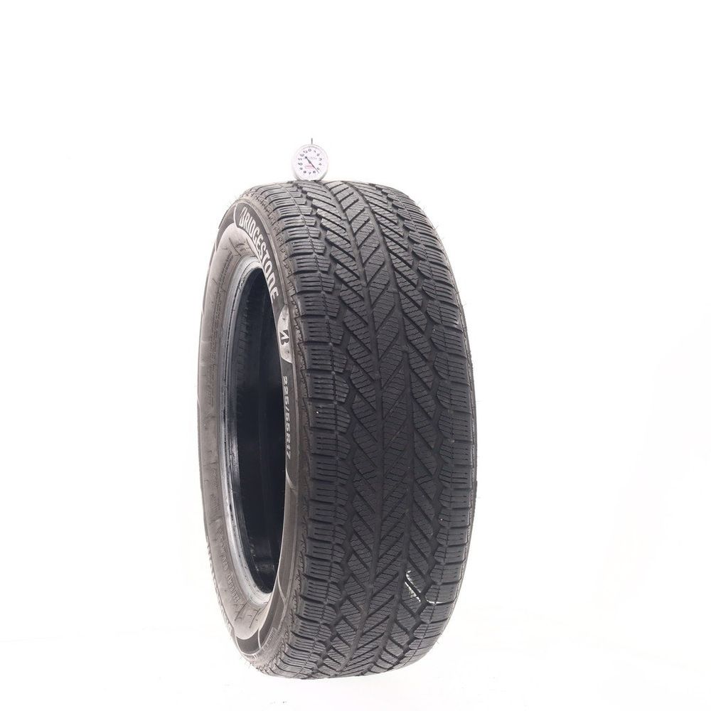 Set of (2) Used 225/55R17 Bridgestone WeatherPeak 97V - 5.5-6/32 - Image 1