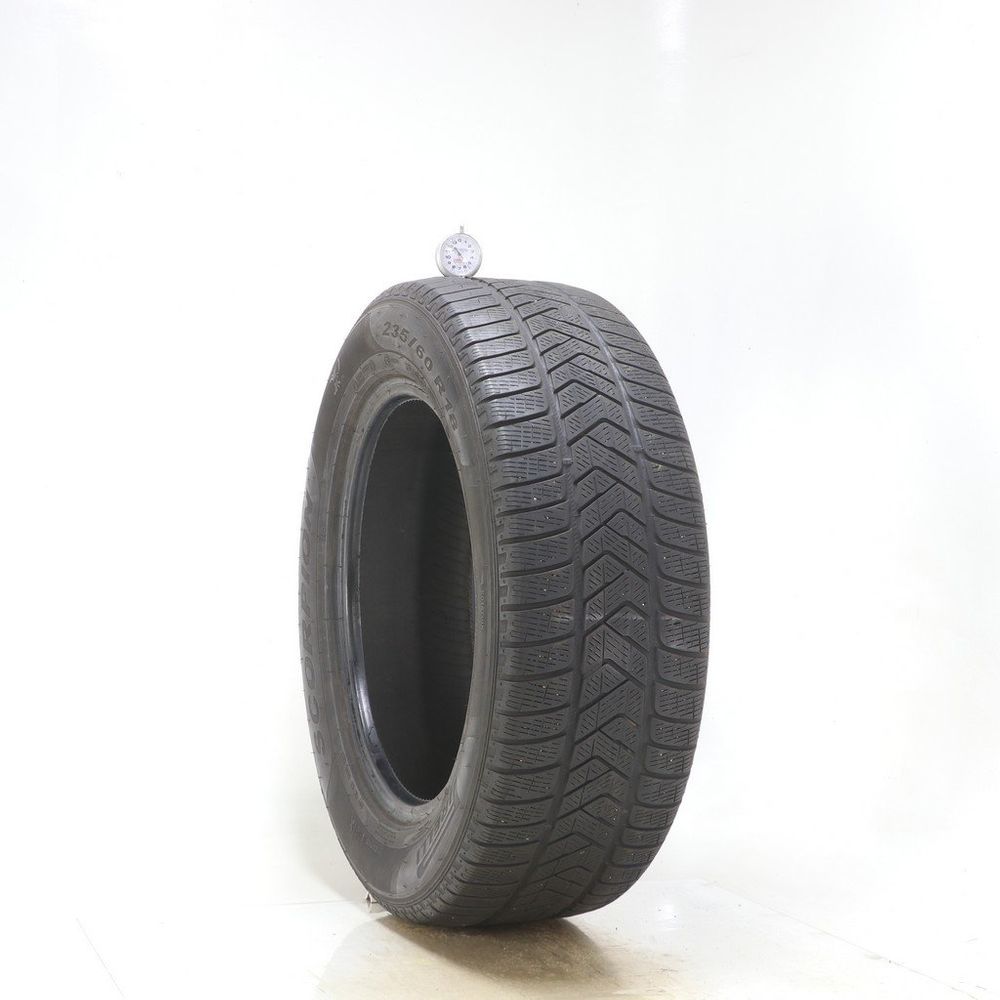 Set of (2) Used 235/60R18 Pirelli Scorpion Winter MO 103H - 5.5/32 - Image 1