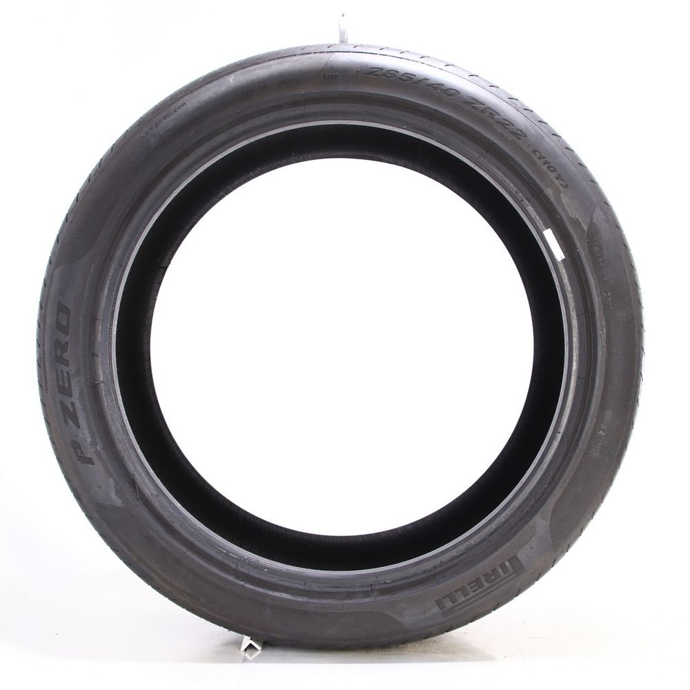 Set of (2) Used 285/40ZR22 Pirelli P Zero B1 110Y - 5.5-6.5/32 - Image 3