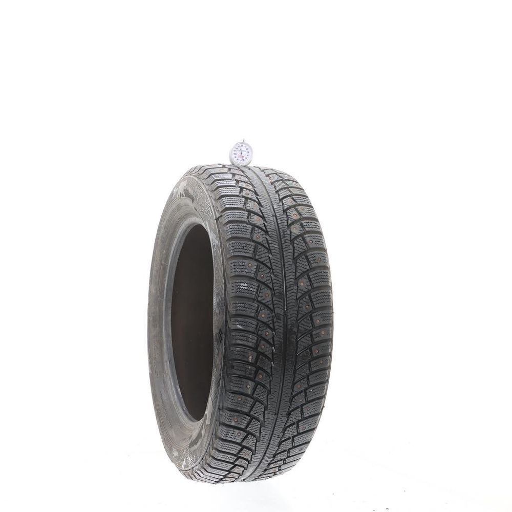 Set of (2) Used 215/60R16 Gislaved Nordfrost 5 Studded 95T - 6-7.5/32 - Image 1