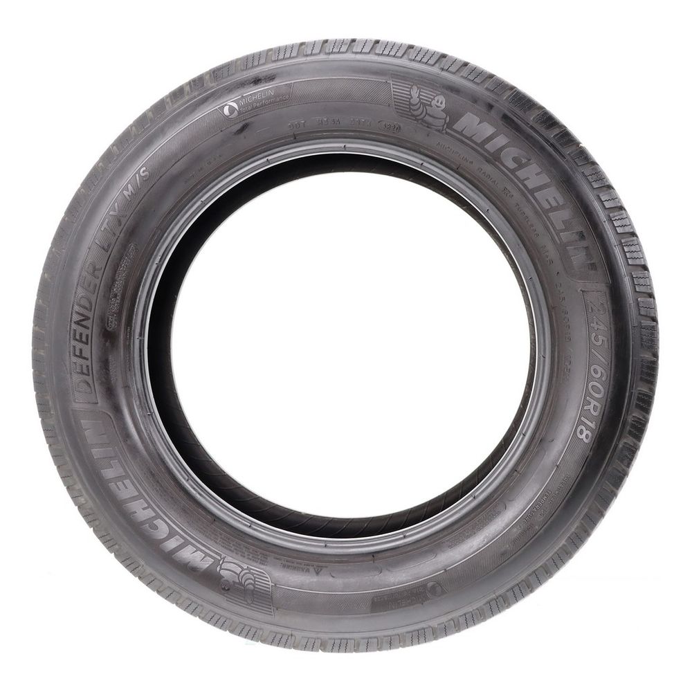 Set of (2) Used 245/60R18 Michelin Defender LTX M/S 105H - 7.5-9/32 - Image 6